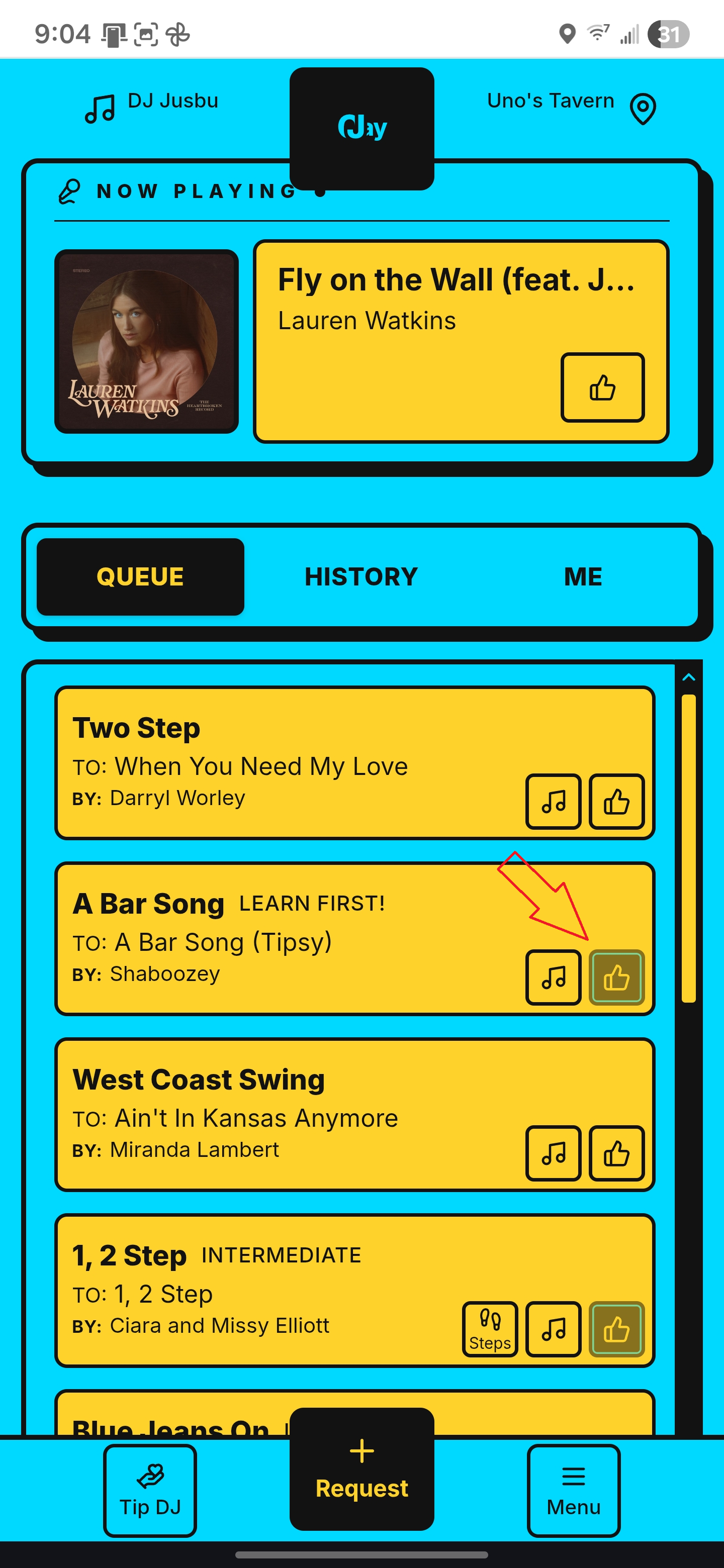 Patron View Mobile With Like